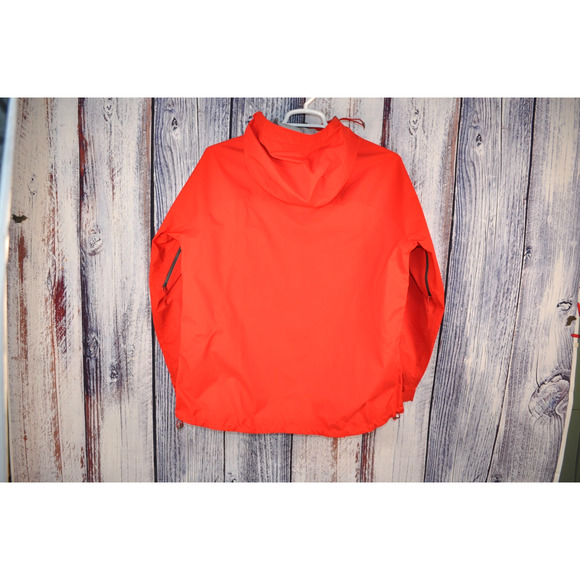 LL Bean Rain Jacket Misses Size XL Red Trail Model 291609 Waterproof Hooded - Picture 6 of 7
